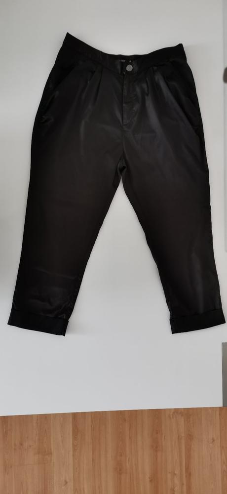 Čierne elegantné nohavice, 38