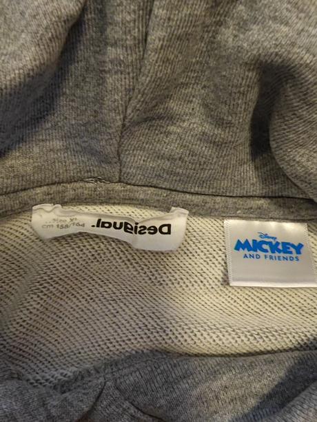 Desigual original mickey pecková štýlová mikina, desigual,164