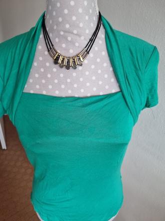 Zelený tričkovinový top 38, 38