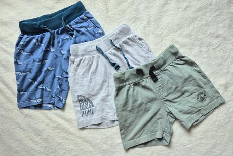 3x šortky 98/104, lupilu,98