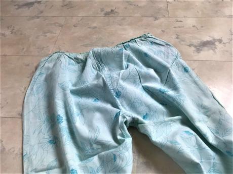 Batistové 7/8 pyžamkové nohavice, l