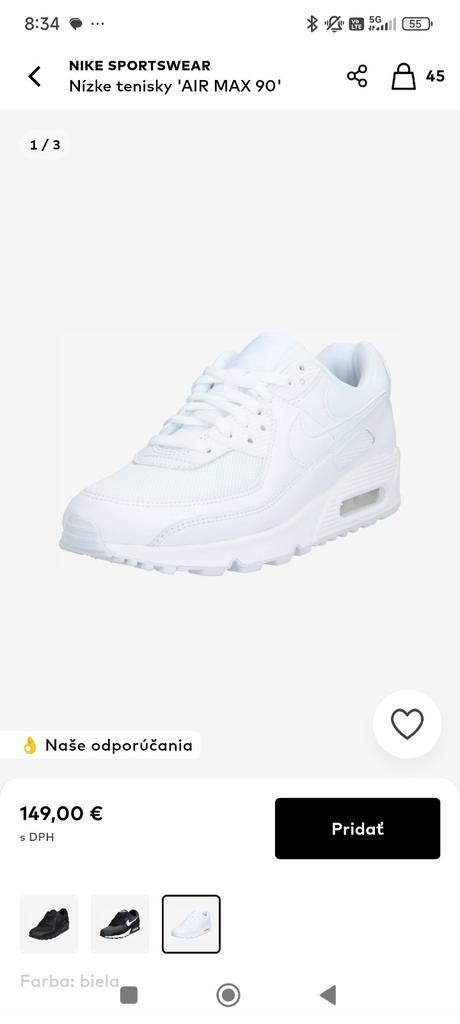 Tenisky nike air max č.37,5, nike,37