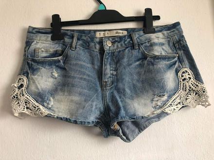 Krasne riflove kratasy velk 42 cipka 9,90e, l