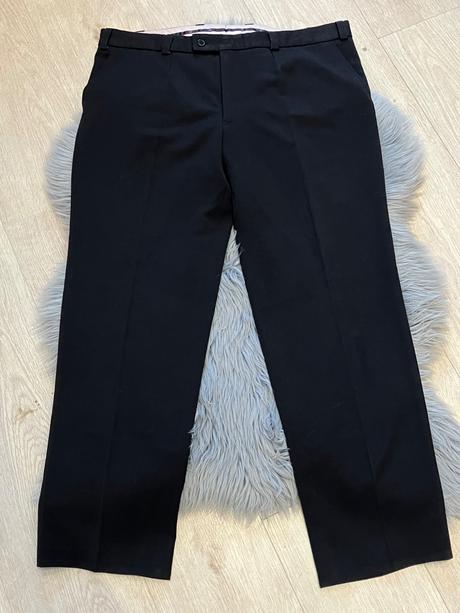Pánske elegantné nohavice čierne, xl