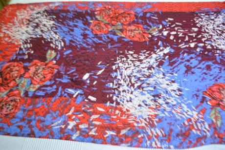 Desigual abstract roses scarf - originál, desigual