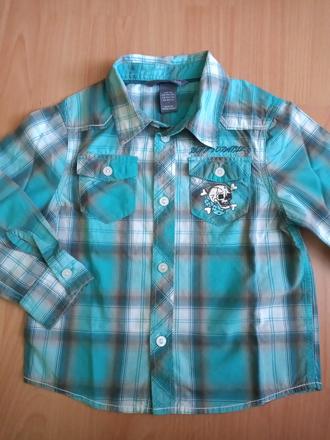 Košeľa s lebkami, h&m,92