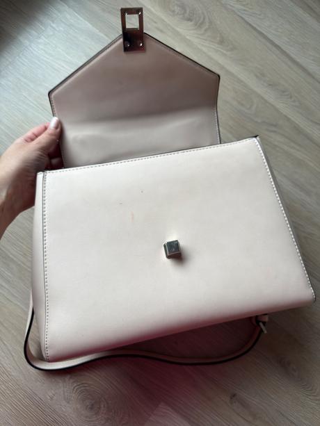 Štýlová ružová kabelka mango, mango