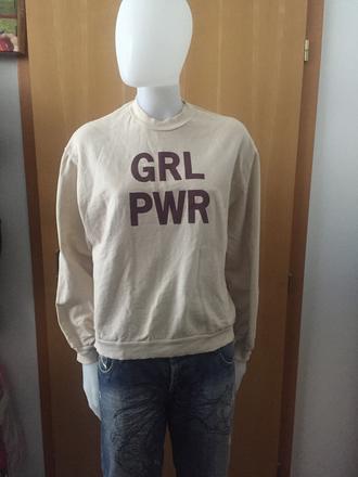 Mikina girl power, vhodná pre xs, s, m, 