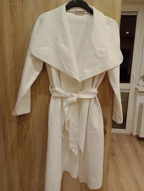 Biely kabát/ kardigan, m