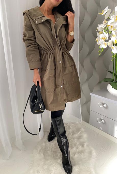 Calvin klein - olivová parka, calvin klein,m