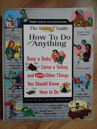 Kniha v anglictine how to do anything., 