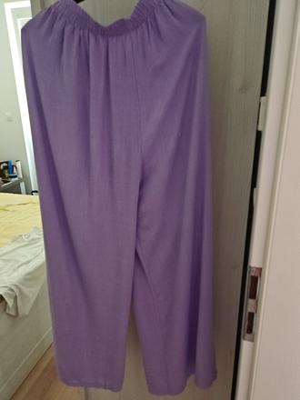 Lahucke bledofialove nohavice m,l sadnu, m