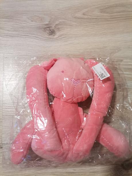 Plyšový biely alebo ružový zajko mojkáč, 
