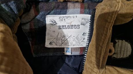 Menčestrový kabátik 12-18m, 86