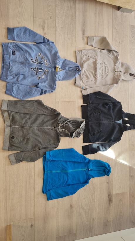 5x mikina veľkosť 128, 7 az 8 rokov, pepco,128