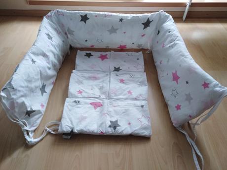 Dievčenský mantinel a organizér do postieľky, dĺžka (cm): 170