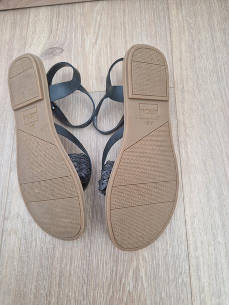 Toms lexie kožené čierne letné sandále sandále á l, 37
