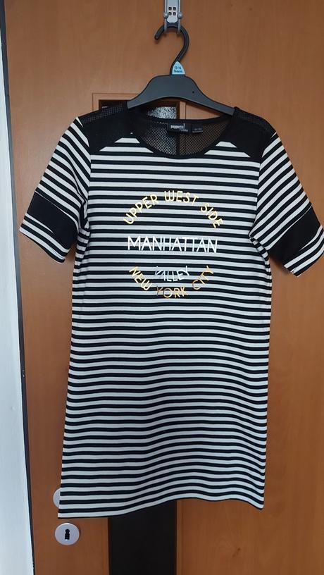 Šaty pruhované čierne č 134/140, pepperts,134