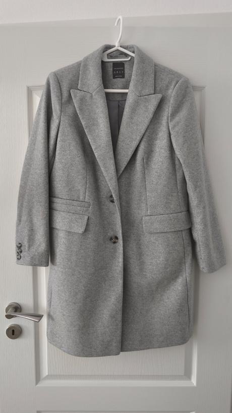 Šedý dámsky kabát 38, primark,m