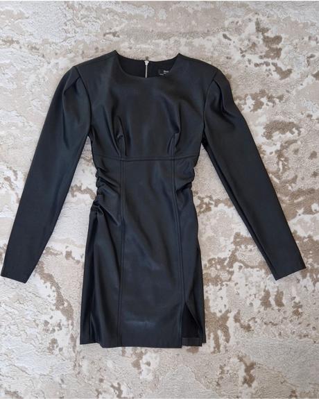 Bershka koženkové šaty, bershka,xs
