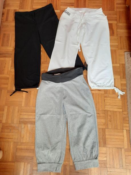 Dámske 3/4 tepláky, fishbone,s