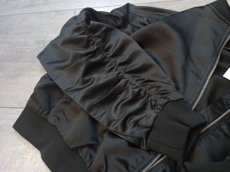 Čierna bomber do pása, xl