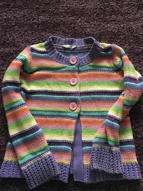 Farebny pleteny svetrik, lindex,110