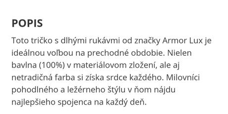 Amor lux námornícke tričko, s