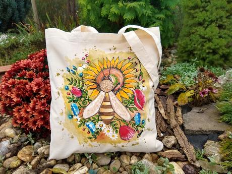 Ručne maľované tašky,