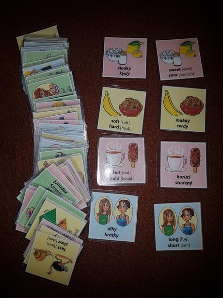 Pexeso v angličtine- protiklady, 