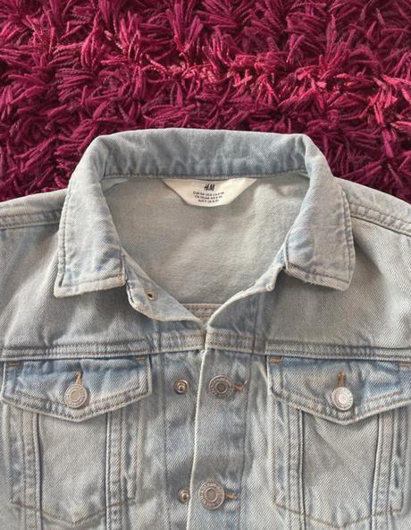 Rifľová bunda, h&m, veľkosť 134, h&m,134