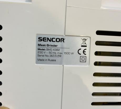 Sencor  smg 4382 mlynček na mäso, strúhač, odšťavo, sencor