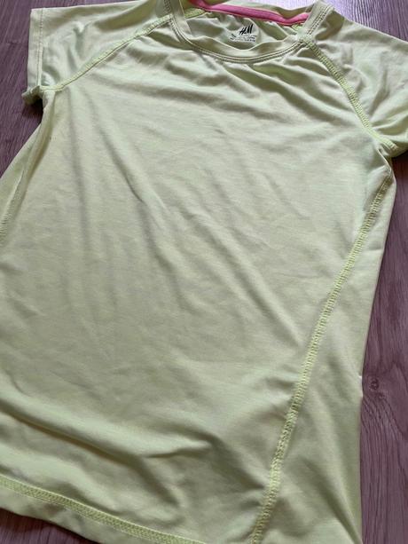 Tričko žlté sport 8-10 rokov, h&m,134