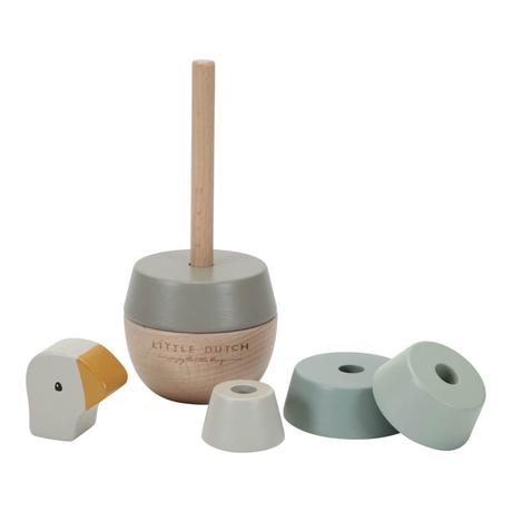 Little dutch nasadzovacie krúžky drevené husa,