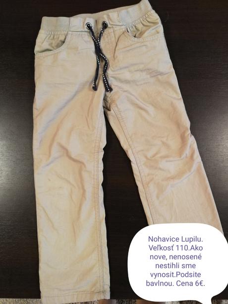 Nohavice, lupilu,110