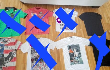 Nové značkové tričká veľkosť l, cena 4e/ks, l