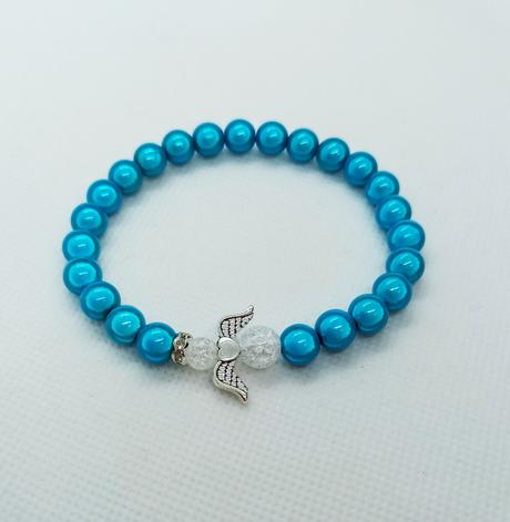 Náramok + anjelik na kľúčenku alebo symple náramok,