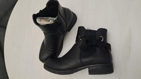Čierne kotníčkové topánky, 37