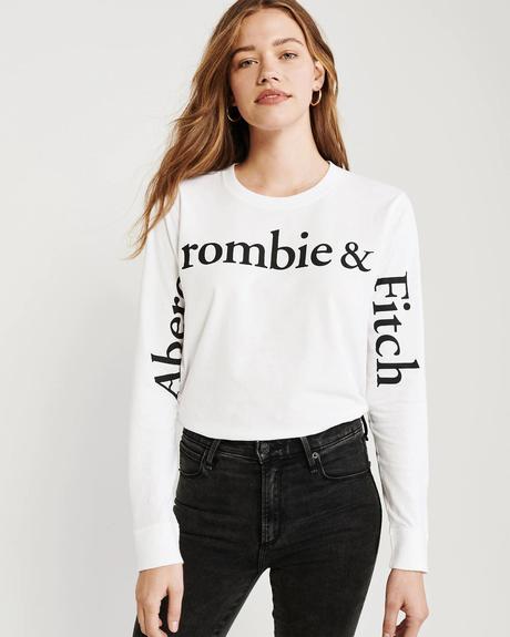 Abercrombie&fitch logo top vel.xs/s, abercrombie&fitch,s / xs