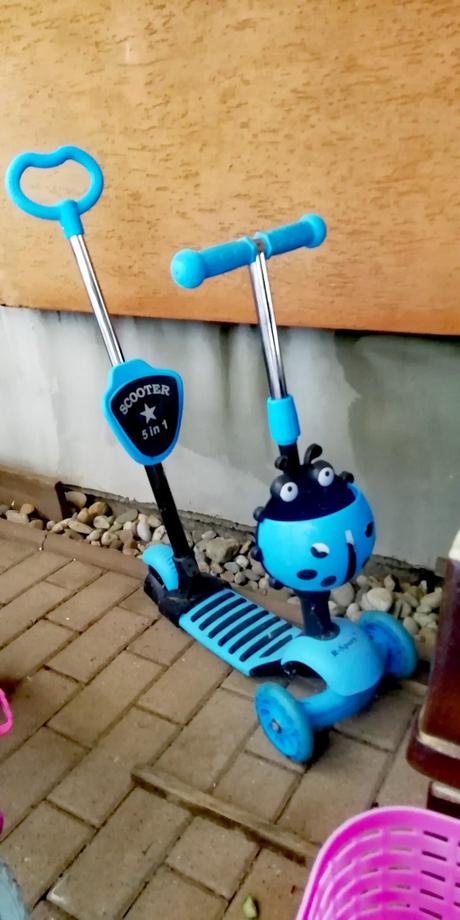 Detská kolobežka odrazadlo 2 v 1-lienka, 