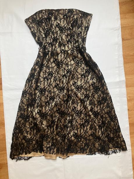 Dámske čipkované midi šaty so stuhou, orsay,l