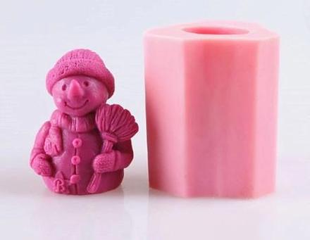 Silikónová forma snehuliak 3d - skladom,