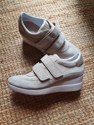 Geox bezove sneakers na platforme, geox,39