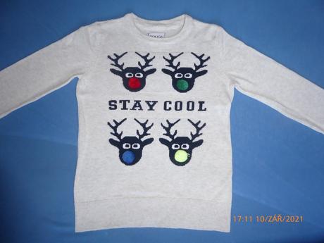 Zimný sobíkovský sveter,elegantný,v.134, h&m,134