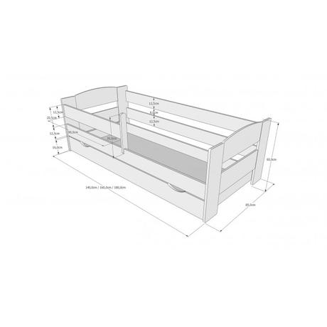 Detská posteľ komplet,rôzne veľkosti,farby, šírka (cm): 80,dĺžka (cm): 160