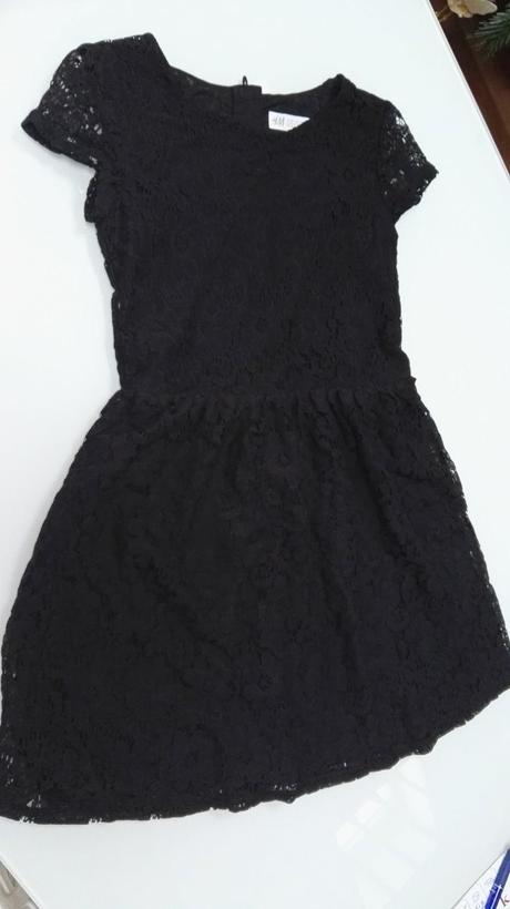 Nové čipkové šaty 140/146, h&m,146