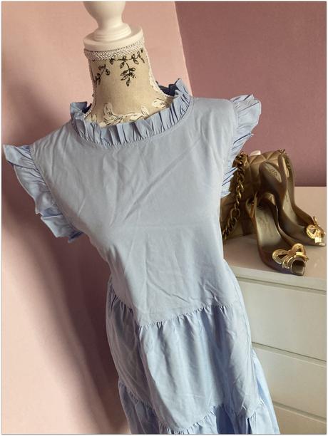 Modré šaty zn.shein - veľkosť xl, xl