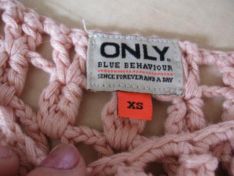 Háčkované tričko, xs/s, only,s