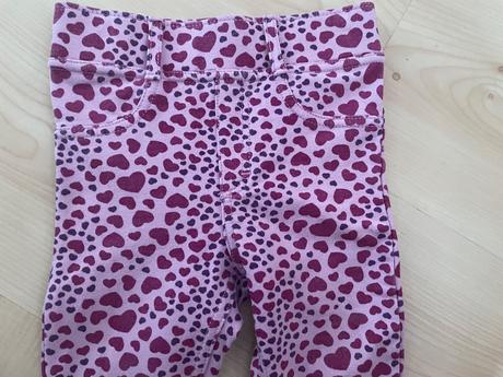 Leginky hrubšie srdiečko 18-24 mes., h&m,92