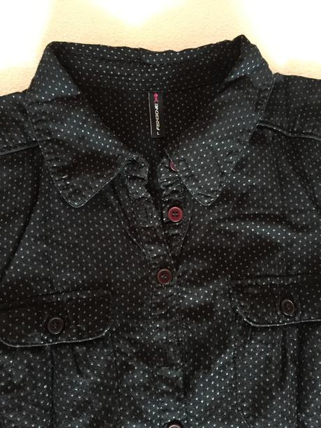 Cierna bluzka, fishbone,m